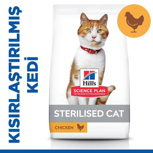 Hill's Hills Tavuklu Kısırlaştırılmış Yetişkin Kedi Maması 1,5 Kg ürün görseli 1
