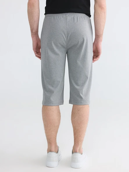 LCWAIKIKI Classic Gri Regular Fit Erkek Şort - Resim 4