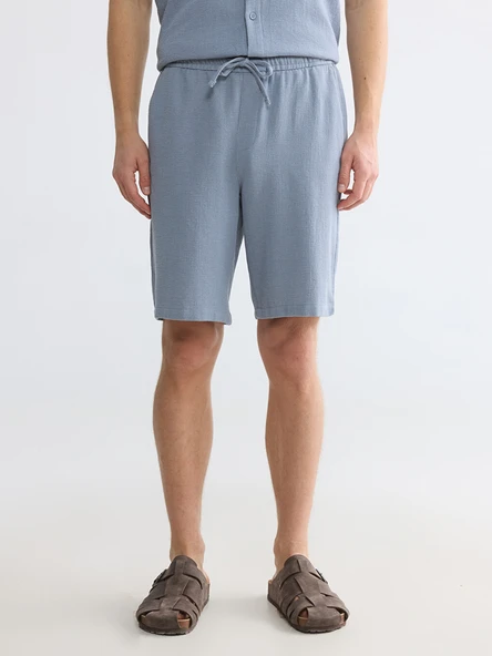 LCW Vision İndigo Regular Fit Erkek Şort - Resim 2