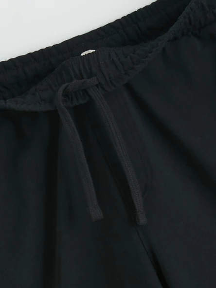 LCWAIKIKI Classic Siyah Regular Fit Erkek Şort - Resim 6