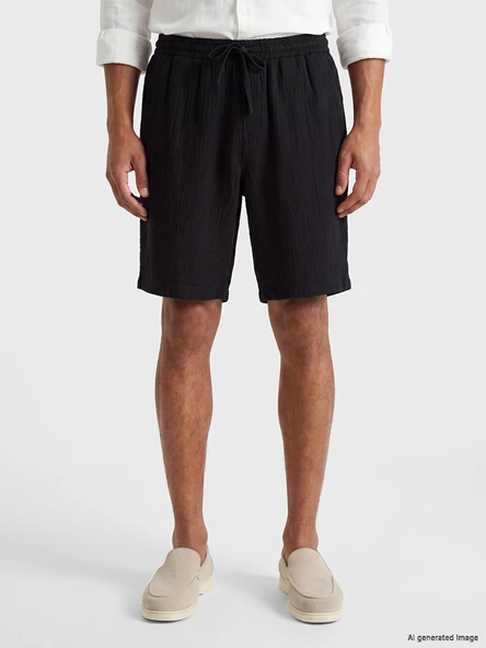 LCW Vision Siyah Regular Fit Erkek Şort - Resim 2