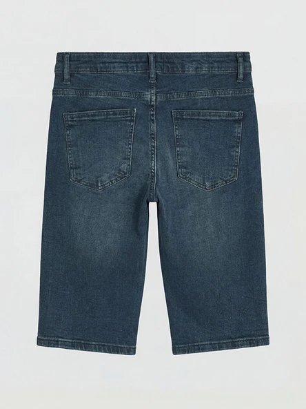 LCW Jeans İndigo Regular Fit Erkek Jean Şort - Resim 5