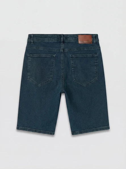 LCW Jeans İndigo Regular Fit Erkek Jean Şort - Resim 6