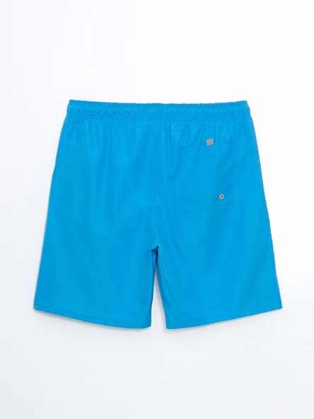 LCWAIKIKI Classic Mavi Kısa Boy Basic Erkek Deniz Şortu - Resim 6