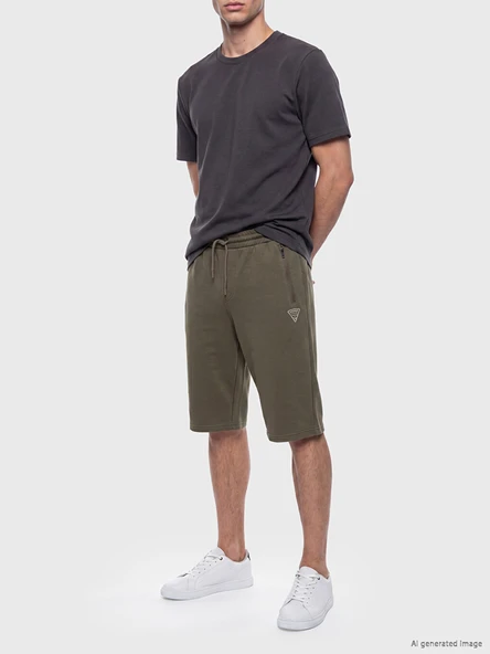 LCWAIKIKI Classic Haki Regular Fit Erkek Şort ürün görseli 1