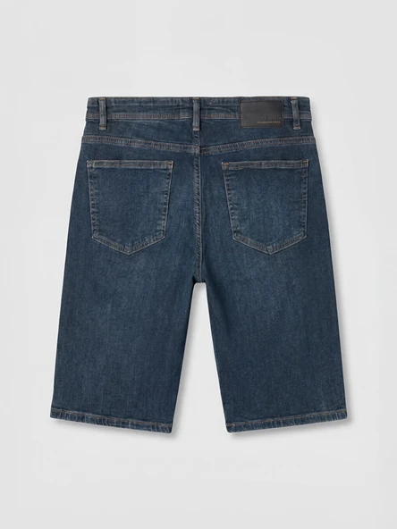 LCW Jeans Yeşil Regular Fit Erkek Jean Şort - Resim 8