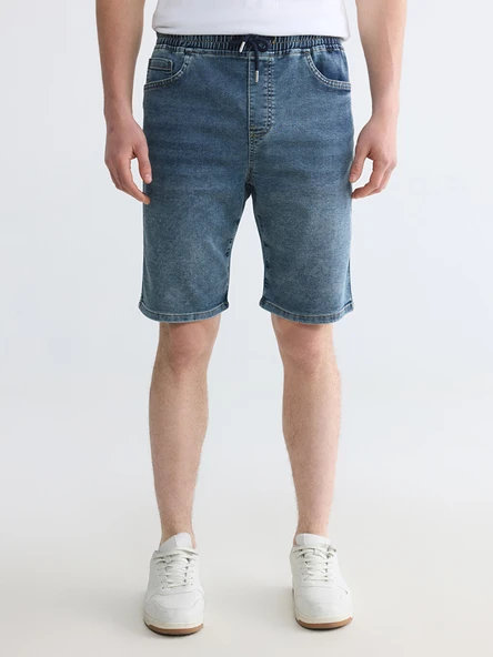 LCW Jeans İndigo Regular Fit Erkek Jean Şort - Resim 4