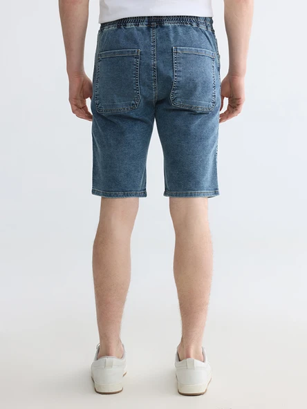 LCW Jeans İndigo Regular Fit Erkek Jean Şort - Resim 6