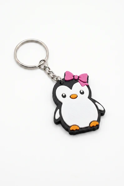 Penguen Figürlü Açacaklı Anahtarlık ürün görseli 1