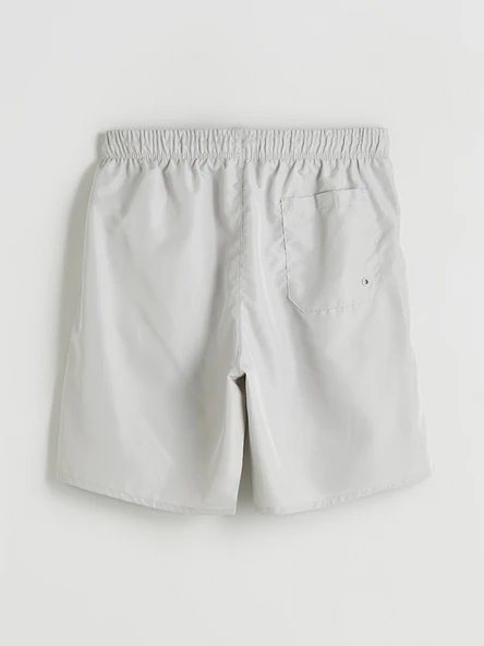 LCW SWIMWEAR Gri Kısa Boy Basic Erkek Deniz Şortu - Resim 7