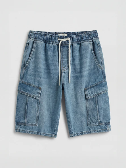 LCW Jeans İndigo Regular Fit Erkek Jean Şort - Resim 5