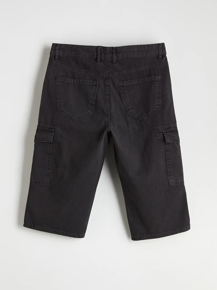 LCW Jeans Gri Erkek Kargo Jean Şort - Resim 6