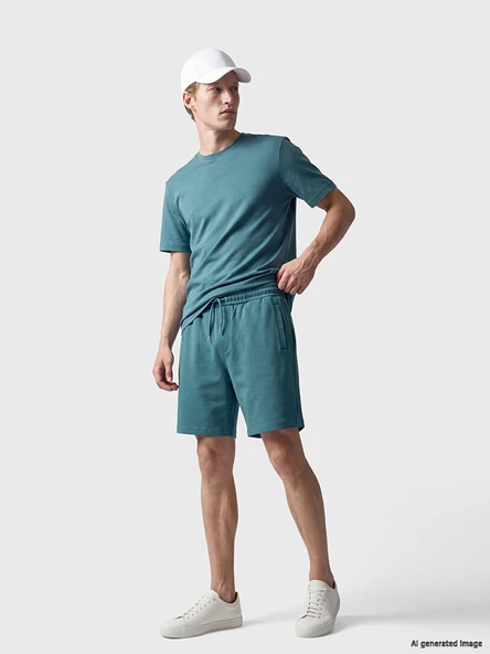 LCWAIKIKI Classic İndigo Regular Fit Erkek Şort ürün görseli 1
