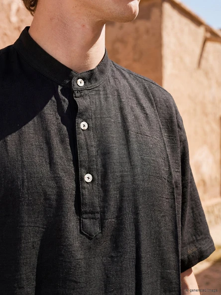LCW Vision Siyah Regular Fit Erkek Gömlek - Resim 3