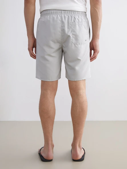 LCW SWIMWEAR Gri Kısa Boy Basic Erkek Deniz Şortu - Resim 4