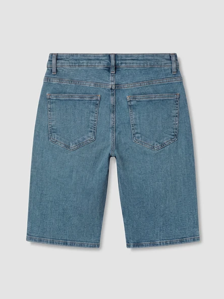 LCW Jeans İndigo Regular Fit Erkek Jean Şort - Resim 5