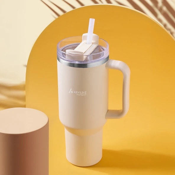 Aryıldız Protherm Flow Up Termos Krem 900 Ml ürün görseli 1