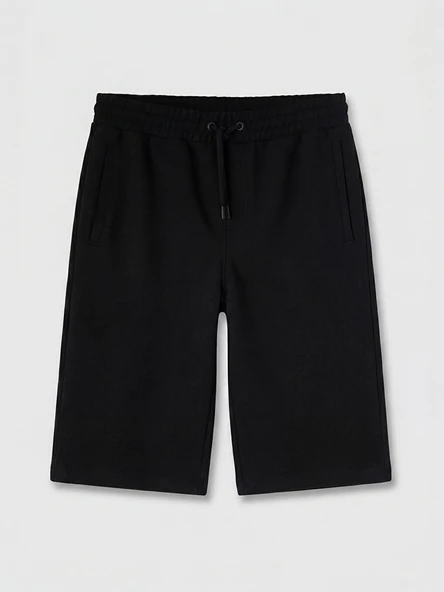 LCWAIKIKI Classic Siyah Regular Fit Erkek Şort - Resim 4