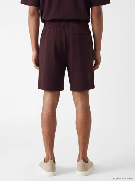 LCW Vision Mürdüm Regular Fit Erkek Şort - Resim 4