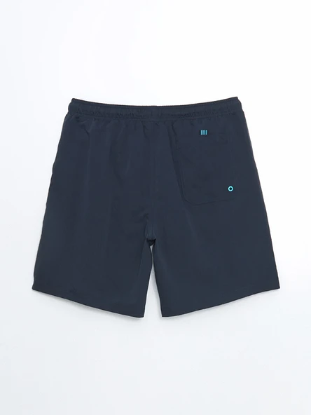 LCWAIKIKI Classic İndigo Kısa Boy Basic Erkek Deniz Şortu - Resim 6