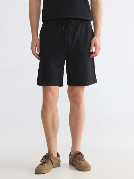 LCW Vision Siyah Regular Fit Erkek Şort - Resim 2