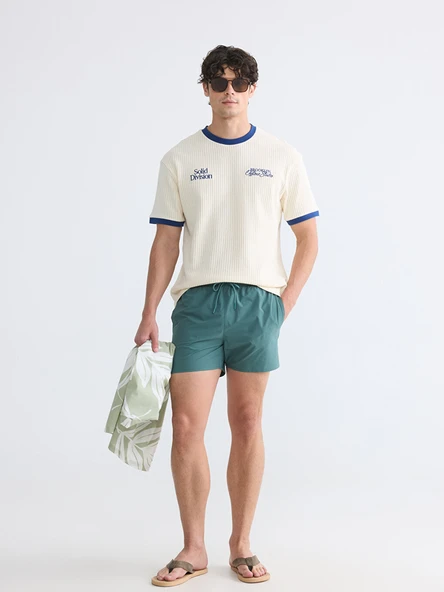 LCW SWIMWEAR Yeşil En Kısa Boy Erkek Deniz Şortu ürün görseli 1