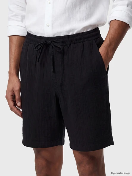 LCW Vision Siyah Regular Fit Erkek Şort - Resim 3