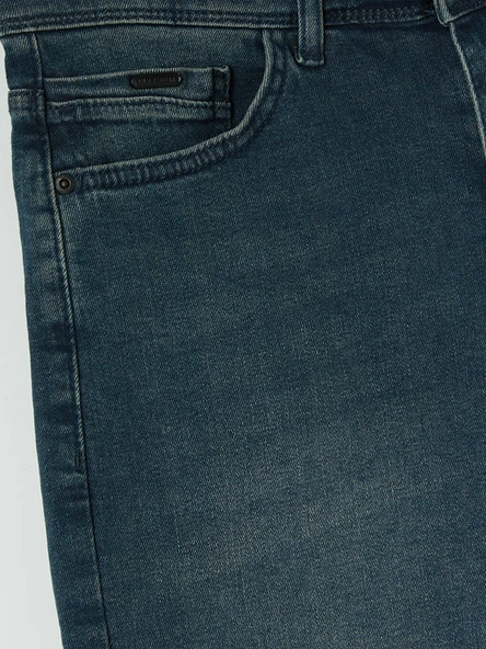 LCW Jeans İndigo Slim Fit Erkek Jean Şort - Resim 7
