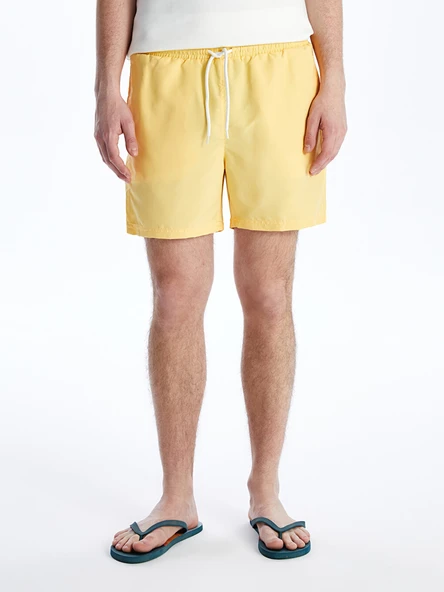 LCW SWIMWEAR Sarı Kısa Boy Basic Erkek Deniz Şortu - Resim 3
