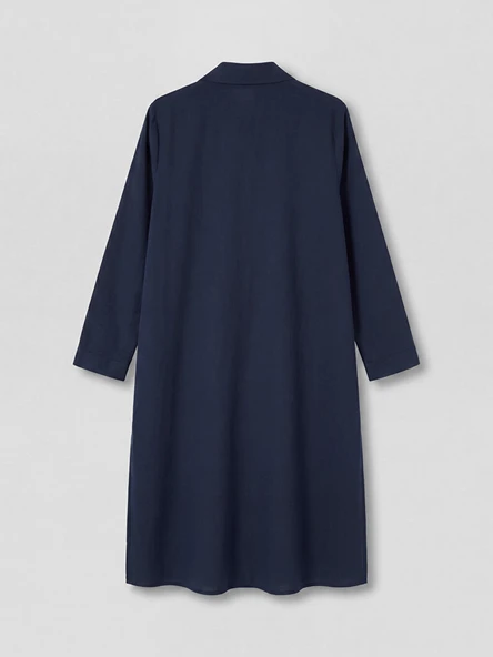 LCW Modest Lacivert Kadın Gömlek Tunik - Resim 3