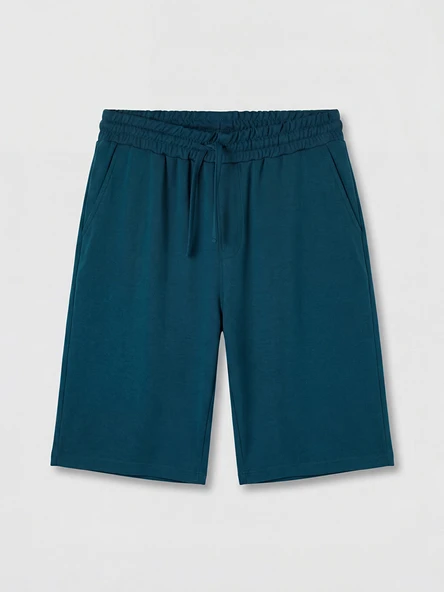 LCWAIKIKI Classic Petrol Regular Fit Erkek Şort - Resim 4