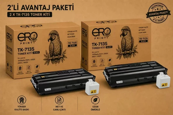 Kyocera Taskalfa MZ3200 Muadil Toner - 2'li Avantaj Paket ürün görseli 1