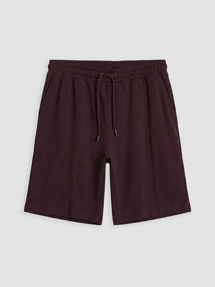 LCWAIKIKI Classic Mürdüm Regular Fit Erkek Şort - Resim 5