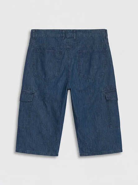 LCW Jeans Yeşil Regular Fit Erkek Jean Şort - Resim 6