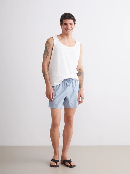 LCW SWIMWEAR Mavi Kısa Boy Erkek Deniz Şortu ürün görseli 1