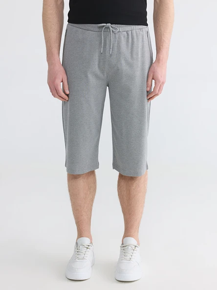 LCWAIKIKI Classic Gri Regular Fit Erkek Şort - Resim 2