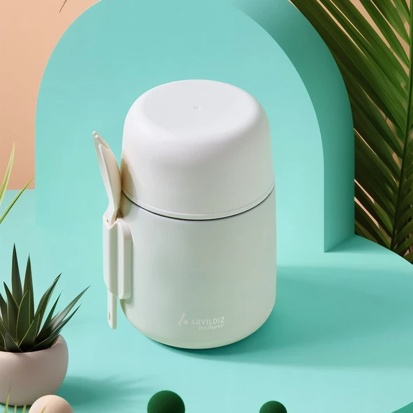Aryıldız Protherm Duo Termos Krem 500 Ml ürün görseli 1