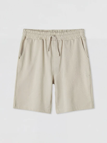 LCWAIKIKI Classic Bej Regular Fit Erkek Şort - Resim 4