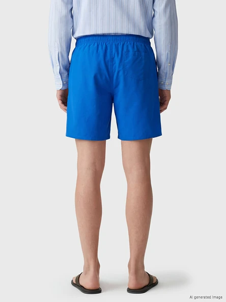 LCW SWIMWEAR Mavi Kısa Boy Basic Erkek Deniz Şortu - Resim 4