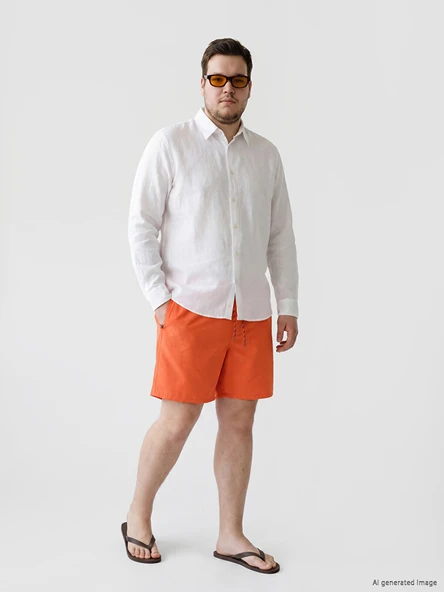 LCW SWIMWEAR Mercan Kısa Boy Erkek Deniz Şortu ürün görseli 1