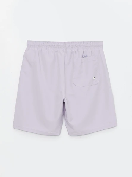 LCWAIKIKI Classic Lila Kısa Boy Basic Erkek Deniz Şortu - Resim 7