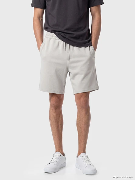 LCWAIKIKI Classic Gri Regular Fit Erkek Şort ürün görseli 1