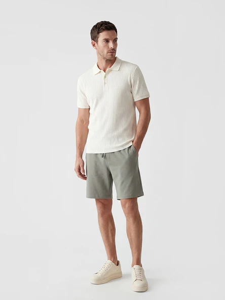 LCWAIKIKI Classic Haki Regular Fit Erkek Şort ürün görseli 1