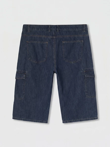 LCW Jeans İndigo Regular Fit Erkek Jean Şort - Resim 8