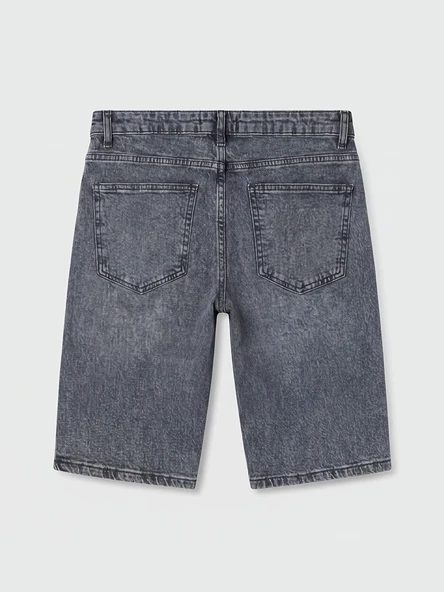 LCW Jeans Antrasit Regular Fit Erkek Jean Şort - Resim 5