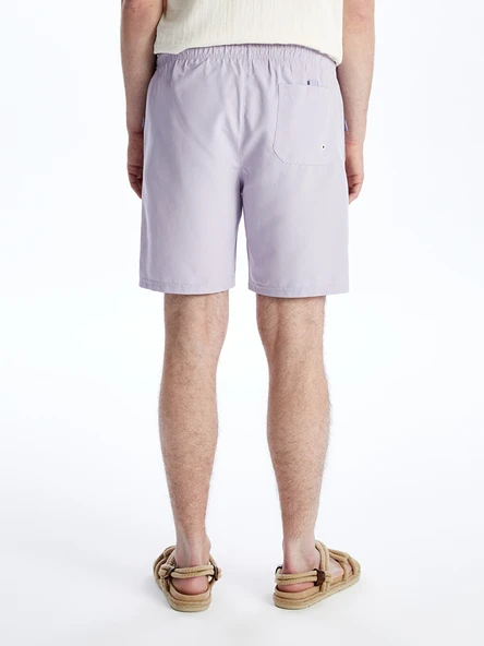 LCWAIKIKI Classic Lila Kısa Boy Basic Erkek Deniz Şortu - Resim 5