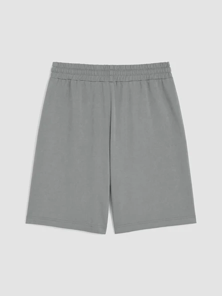 LCWAIKIKI Classic Gri Regular Fit Erkek Şort - Resim 3