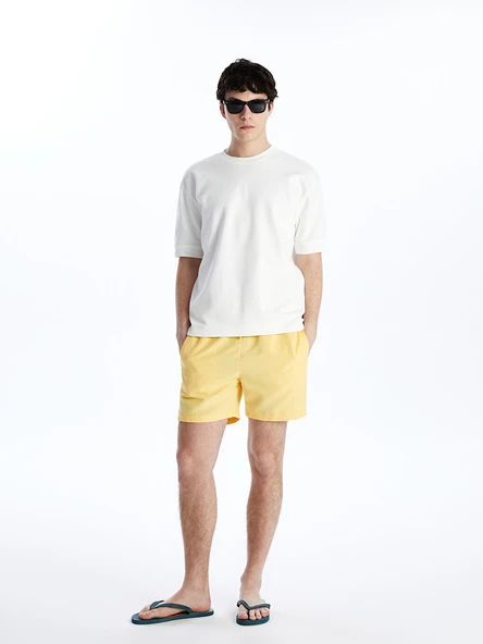 LCW SWIMWEAR Sarı Kısa Boy Basic Erkek Deniz Şortu ürün görseli 1