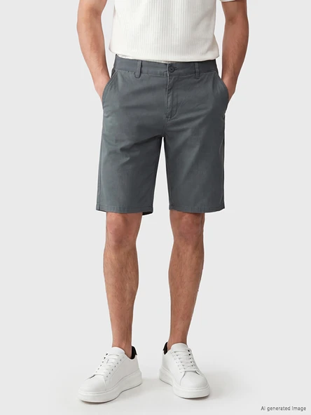 LCWAIKIKI Classic Yeşil Regular Fit Erkek Şort - Resim 2