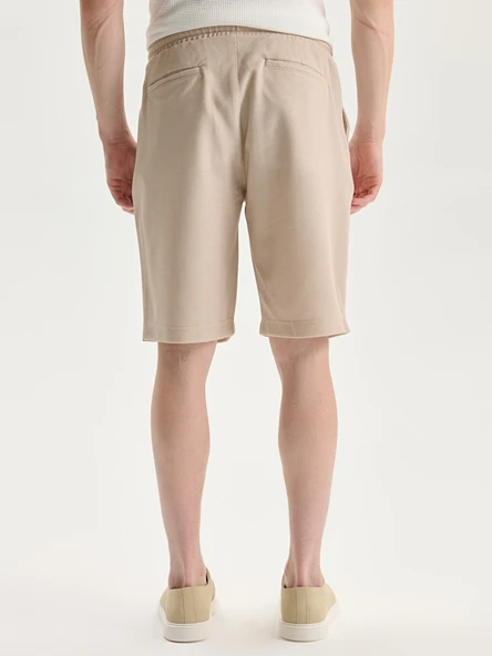 LCW Vision Bej Slim Fit Erkek Şort - Resim 4